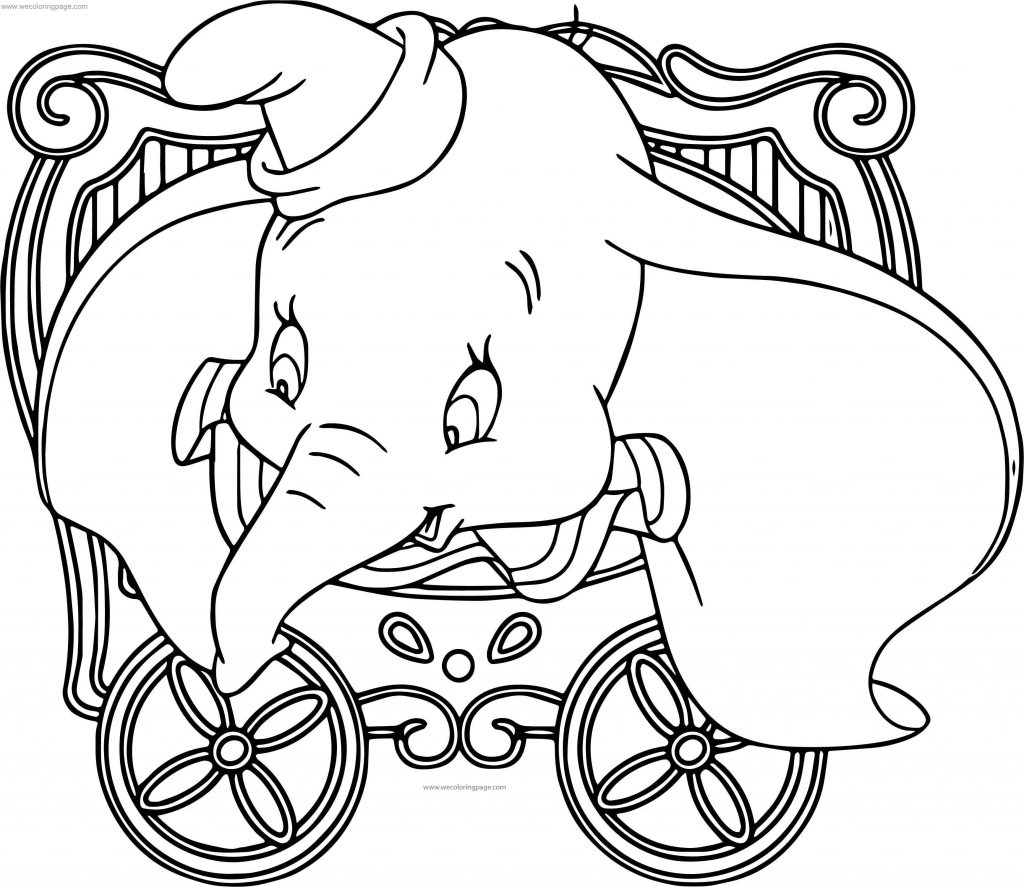 Disney Dumbo Elephant Coloring Pages Wecoloringpage