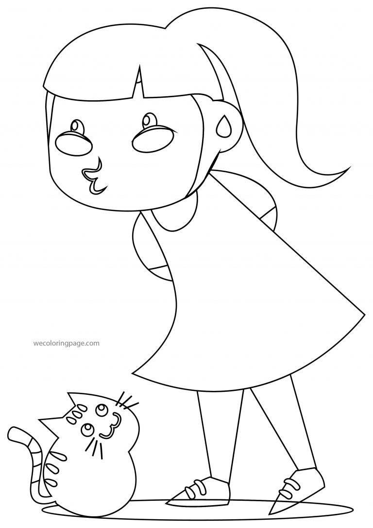 Girl Coloring Page | Wecoloringpage.com