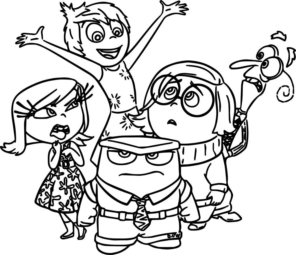 Inside Out 2 Coloring Pages | Wecoloringpage.com