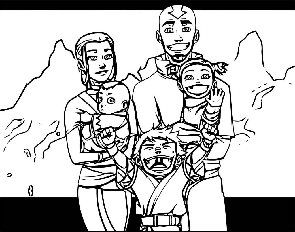 Midlife Crisis Aang Avatar Aang Coloring Page | Wecoloringpage.com