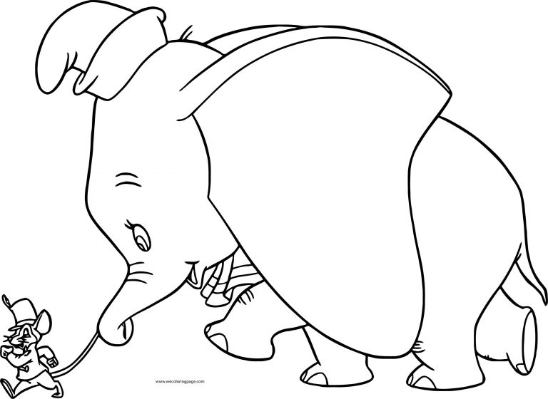 Disney Dumbo Elephant Coloring Pages 