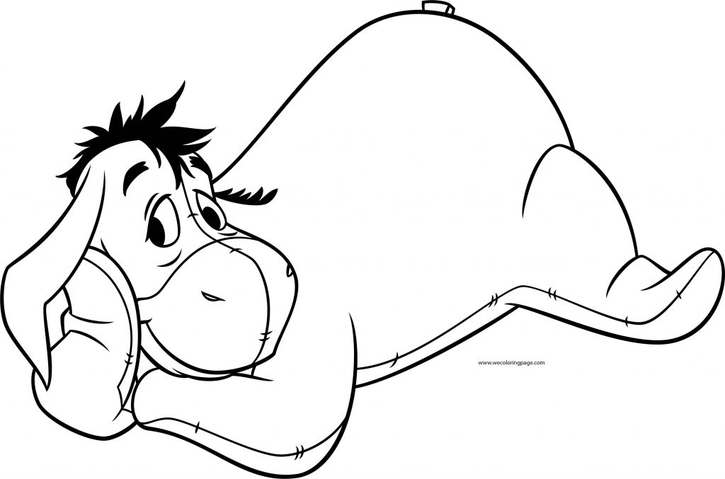 Eeyore Sad Face Coloring Page | Wecoloringpage.com