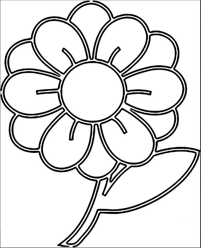 Best Flower Coloring Page