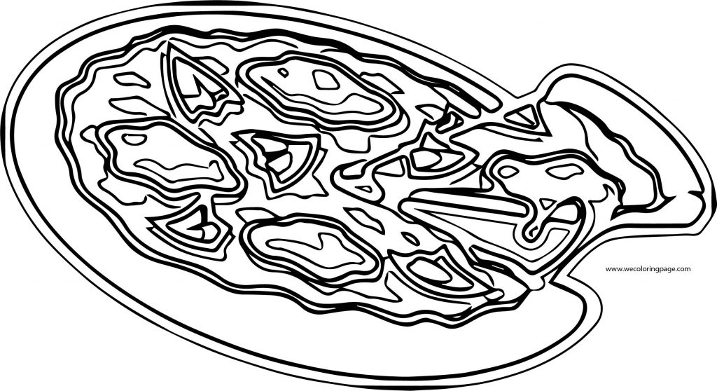 Pizza Coloring Page Wecoloringpage