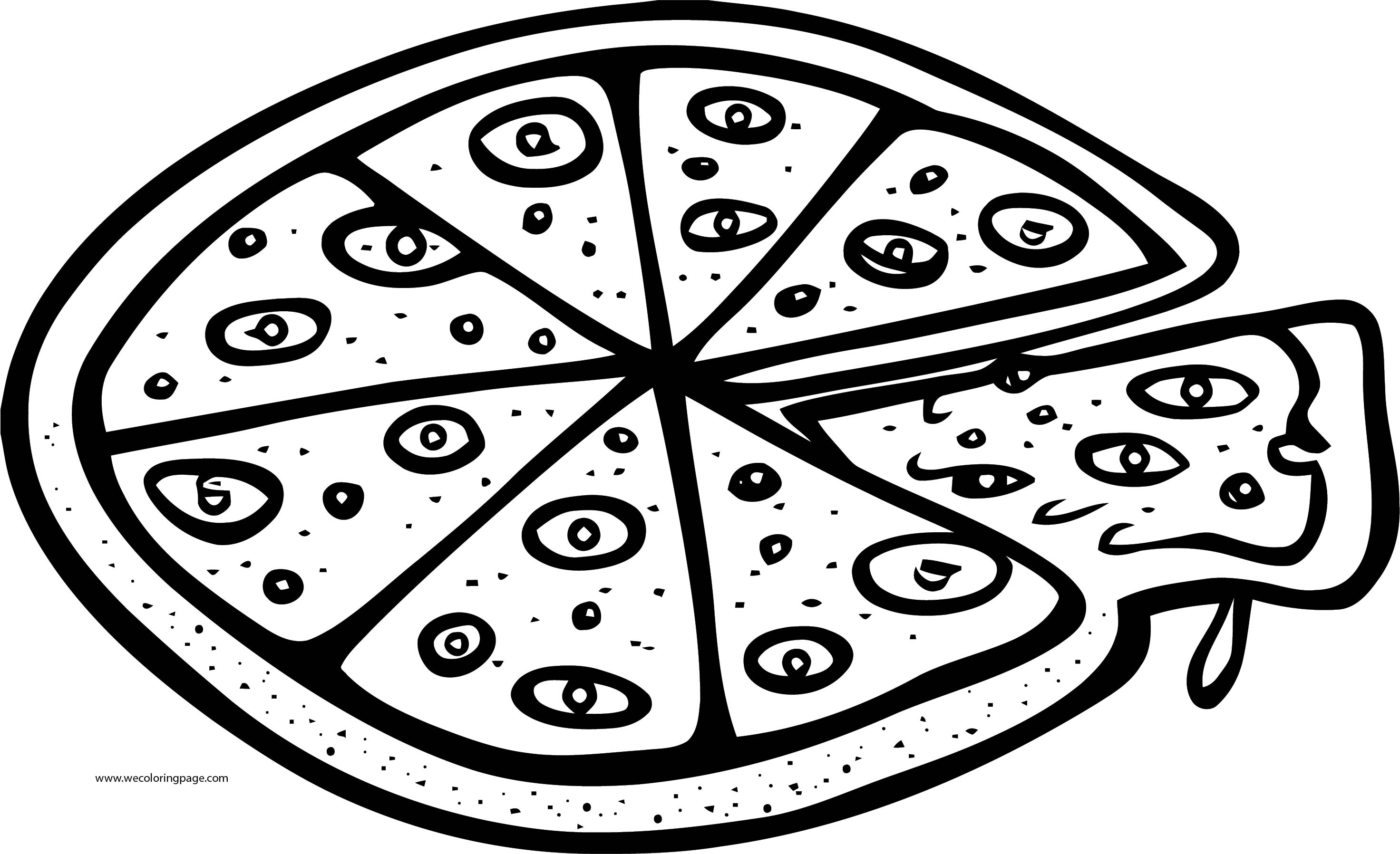 пицца пепперони раскраска фото 58