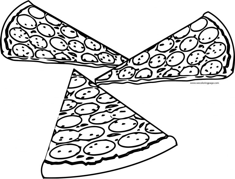 Pizza Coloring Pages Wecoloringpage