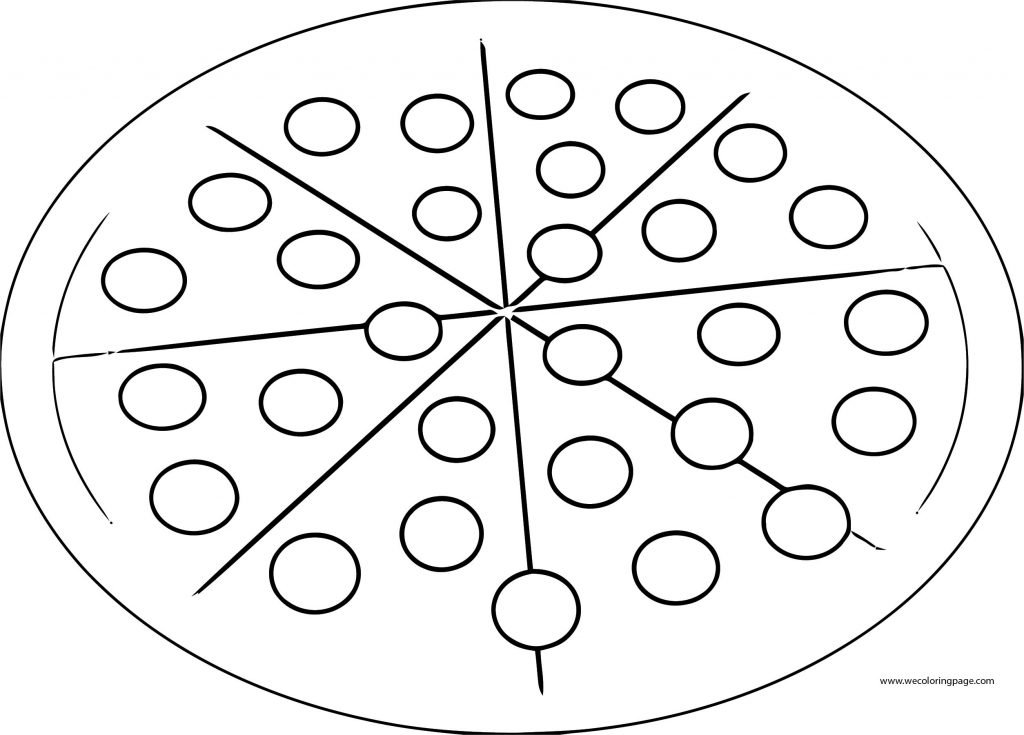 Pizza Whole Coloring Page Wecoloringpage