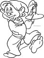 Snow White Disney Dopey Coloring Page 02