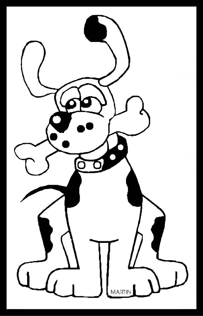 Dog Coloring Pages 041 | Wecoloringpage.com