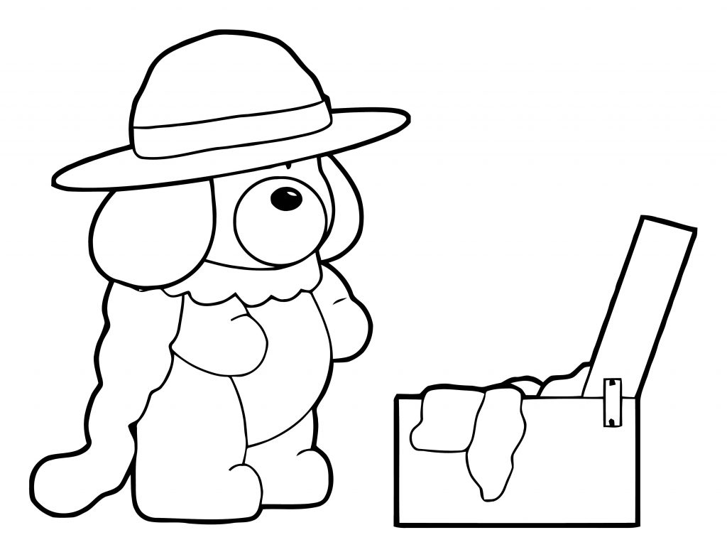 Dog Coloring Pages 081 | Wecoloringpage.com