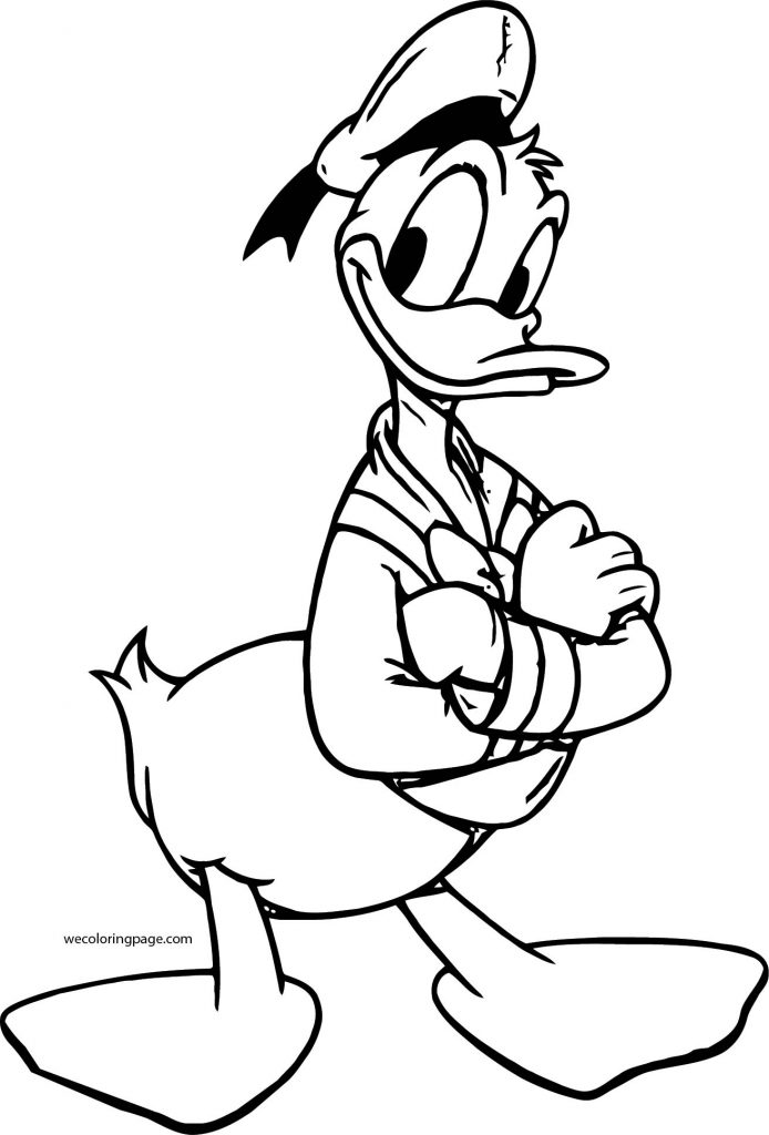 Disneys Donald Duck Hat Coloring Page Wecoloringpage