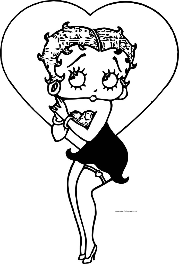 Betty Boop We Coloring Page Wecoloringpage