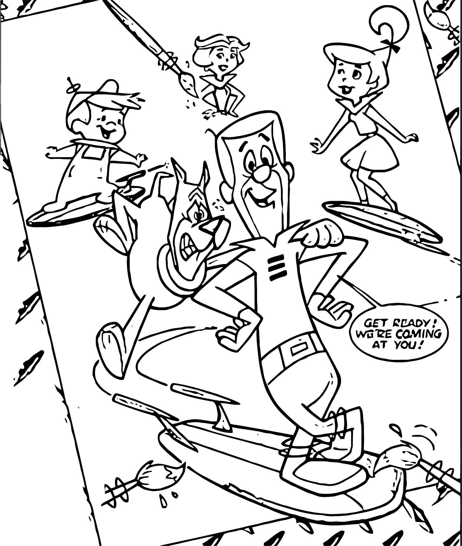 Jetsons Coloring Page Wecoloringpage 3168 Hot Sex Picture