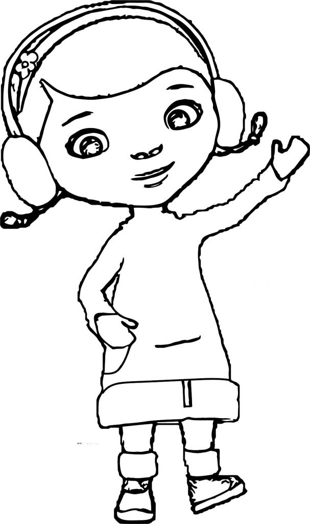 Doc Mcstuffins Stuffy Coloring Page | Wecoloringpage.com