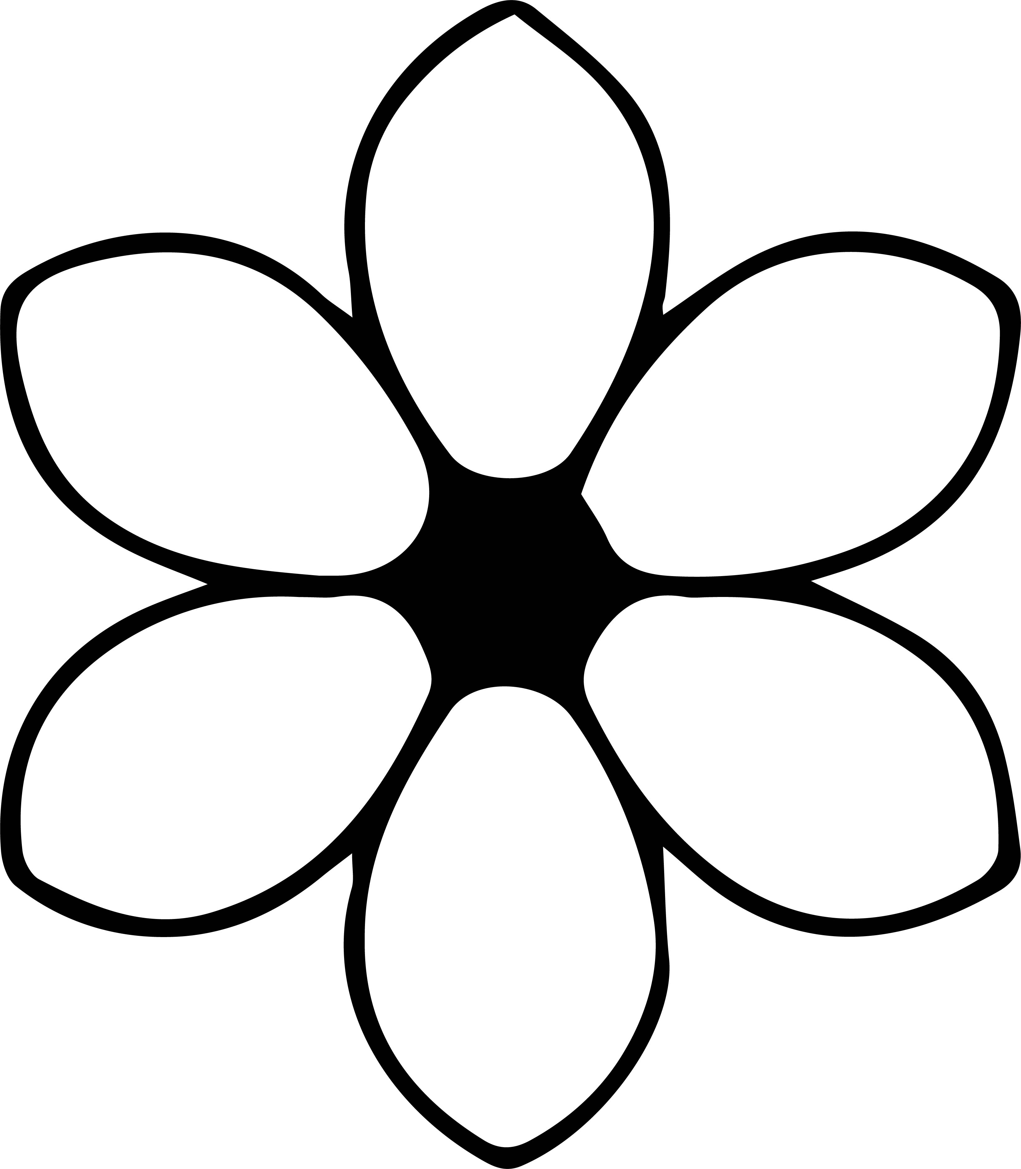 Flower One Coloring Page Wecoloringpage