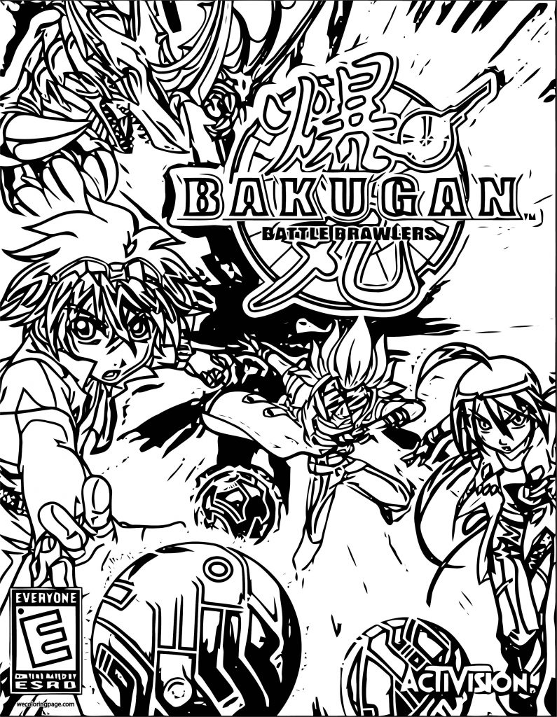 Bakugan Ps Coloring Page Wecoloringpage