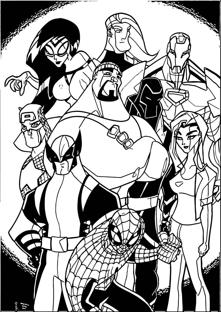 10 Avengers Spiderman Coloring Pages for Your Little Web-Slingers