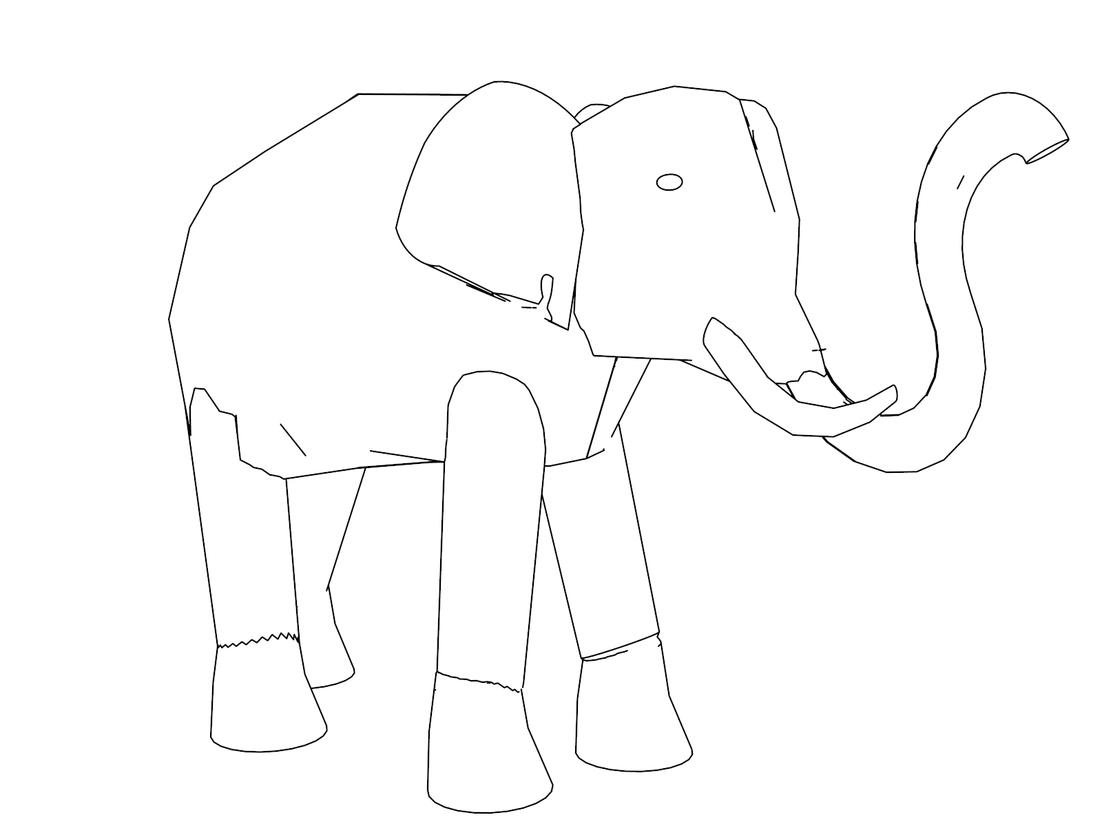 Elephant Coloring Page 88