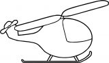 Helicopter Side Coloring Page