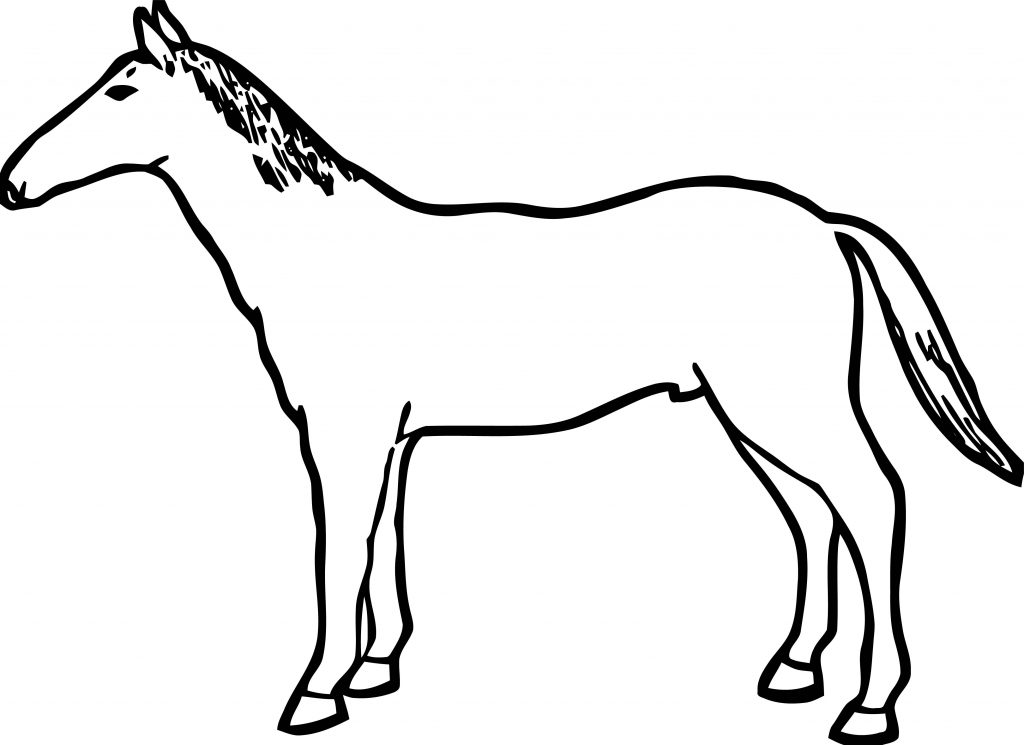 Cartoon Horse Coloring Page 13 | Wecoloringpage.com