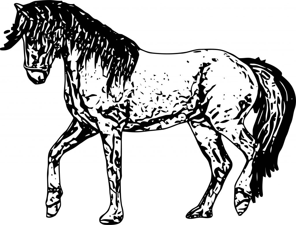 Cartoon Horse Coloring Page | Wecoloringpage.com