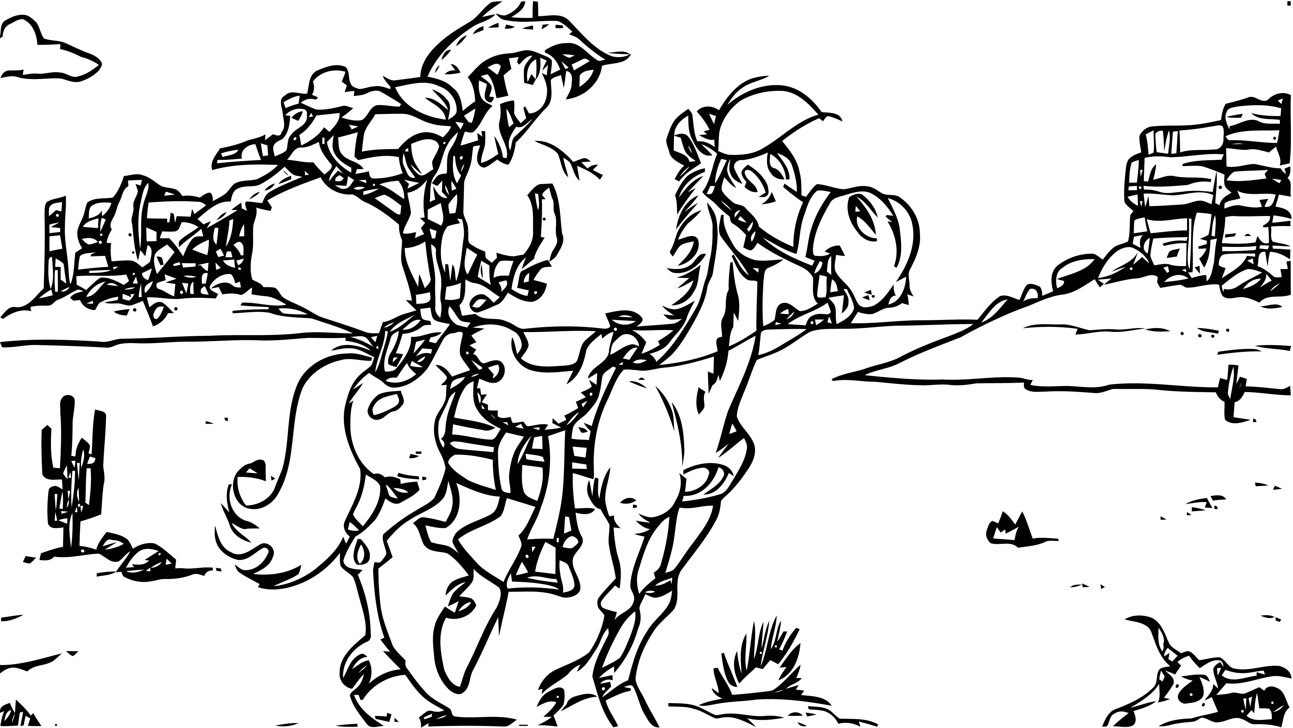 Lucky Luke Wallpapers 10 Coloring Page | Wecoloringpage.com