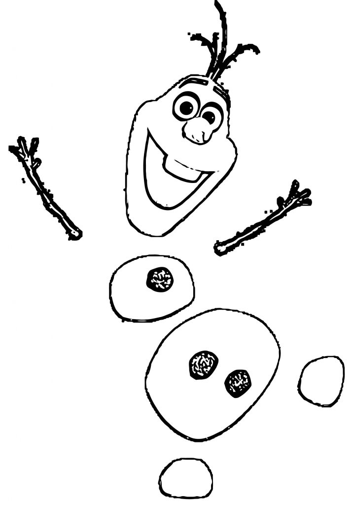 Olaf De Frozen Coloring Page Wecoloringpage