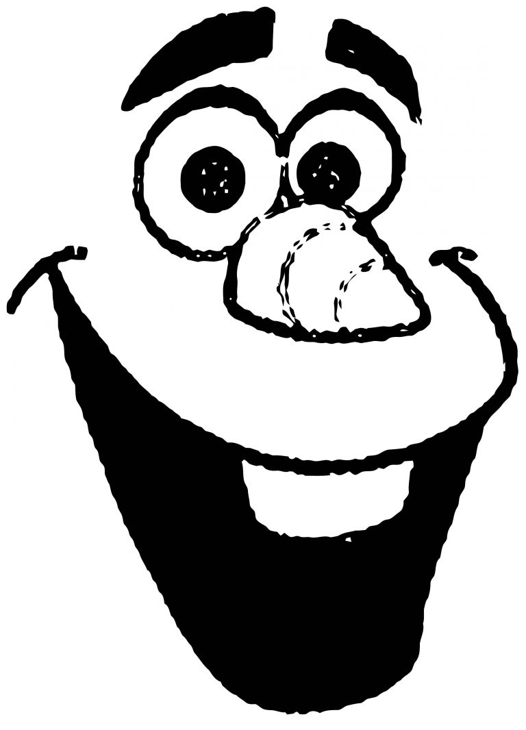 Olaf De Frozen Coloring Page Wecoloringpage