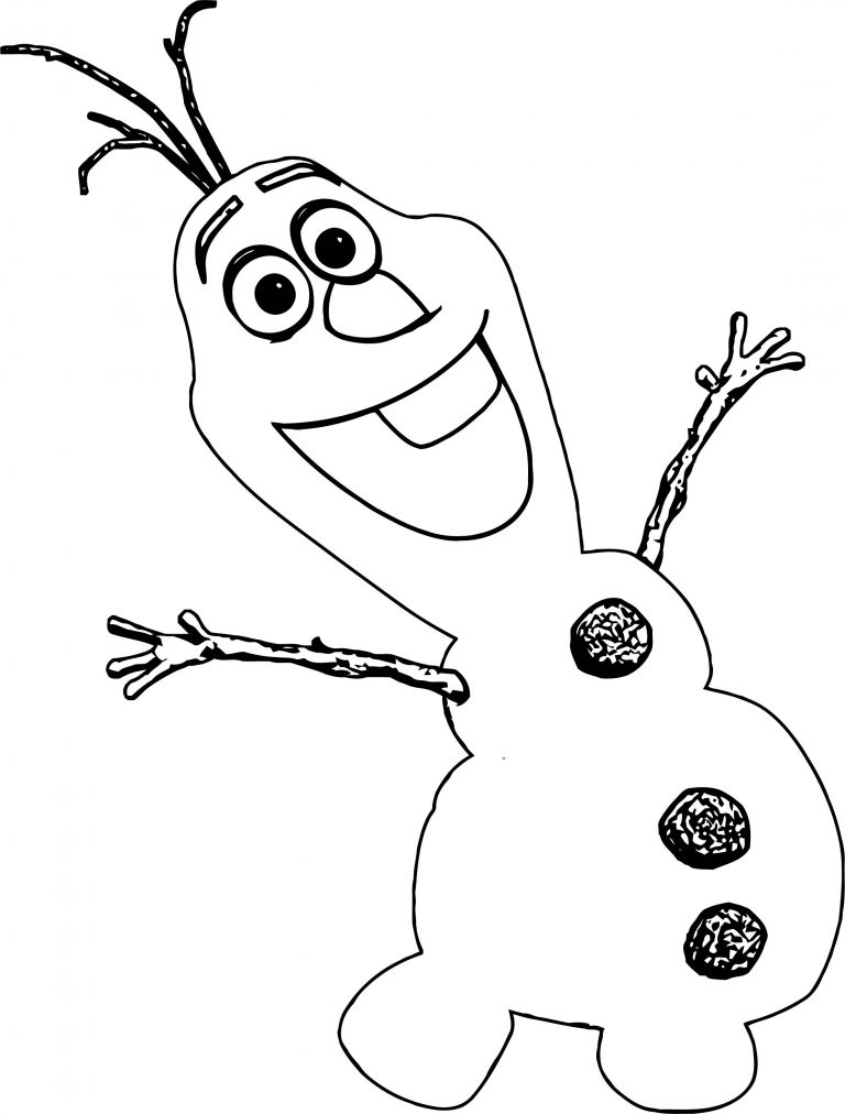 Olaf De Frozen Coloring Page 