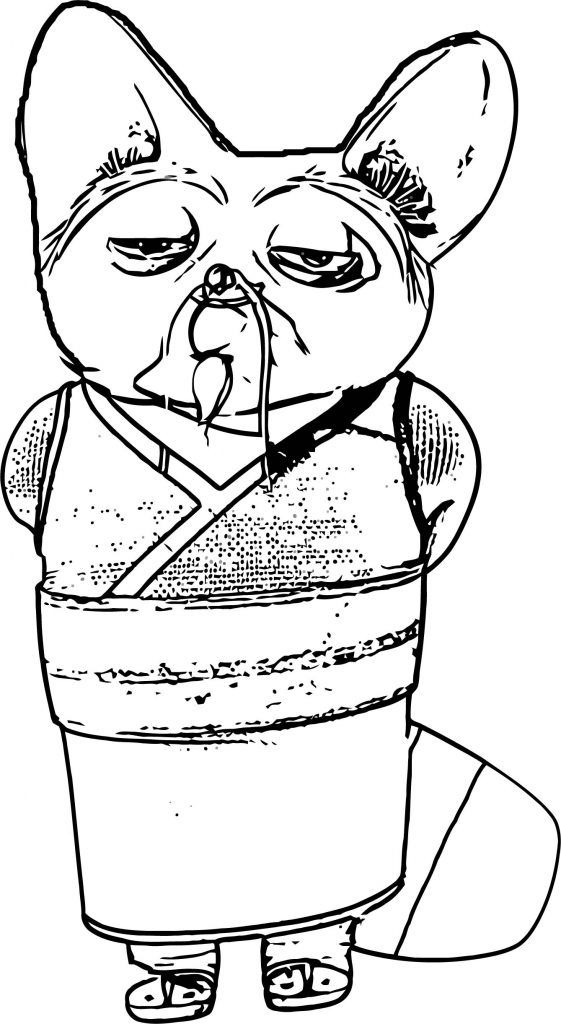 Kung Fu PandaDance Fight Coloring Page | Wecoloringpage.com