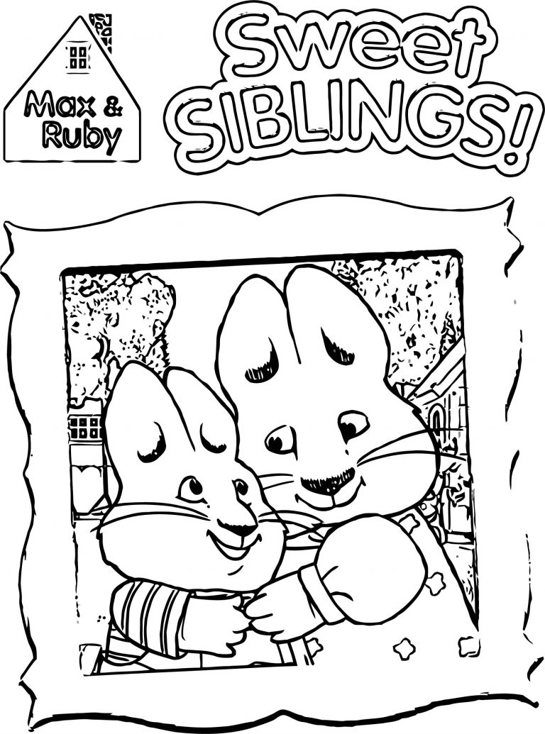 Max And Ruby Coloring Pages | Wecoloringpage.com