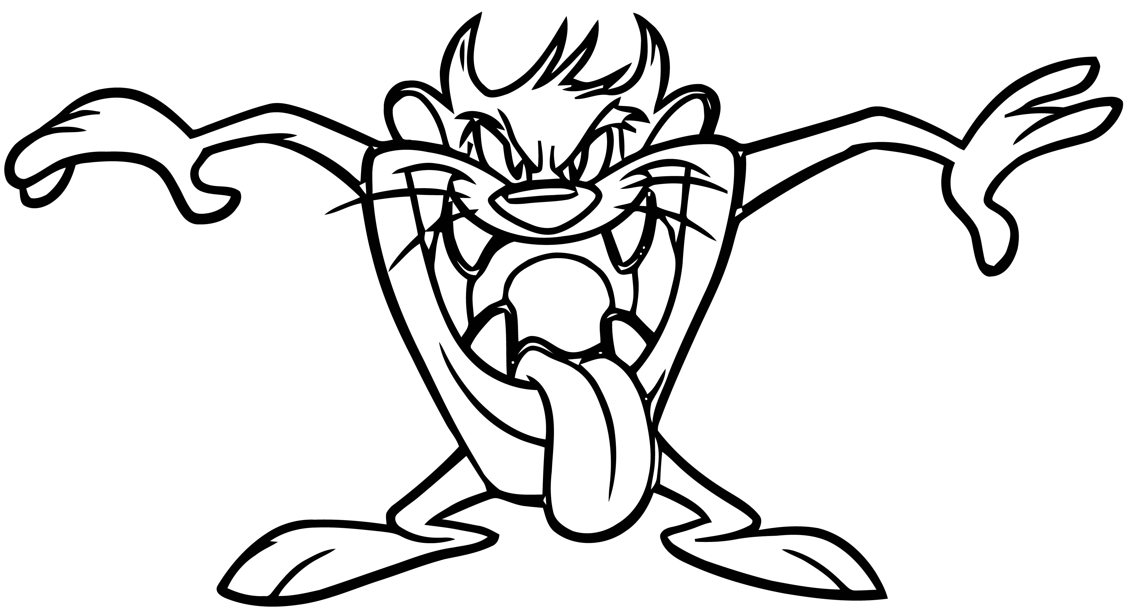 The Tasmanian Devil The Looney Tunes Show Coloring Page ...