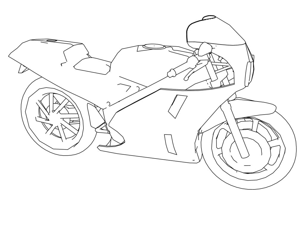 Triumph Bonneville Stout Bike Motorcycle Coloring Page | Wecoloringpage.com