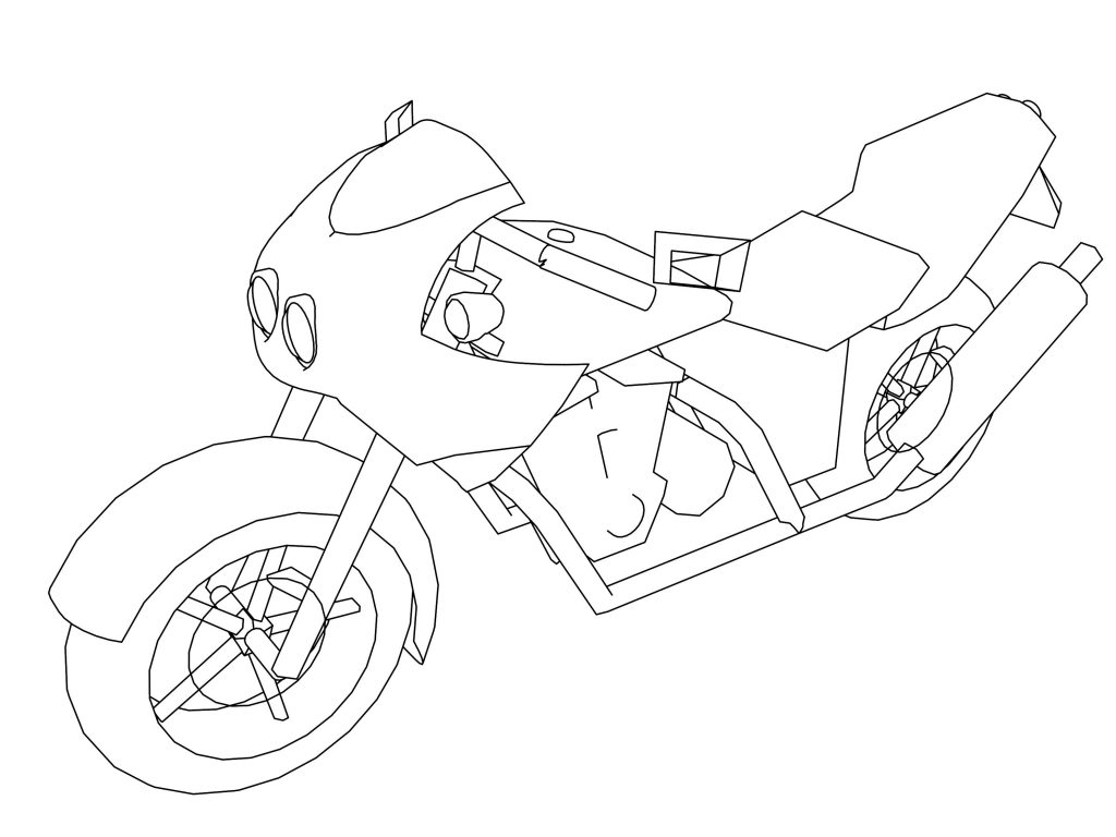 Motorcycle Coloring Pages 13 | Wecoloringpage.com