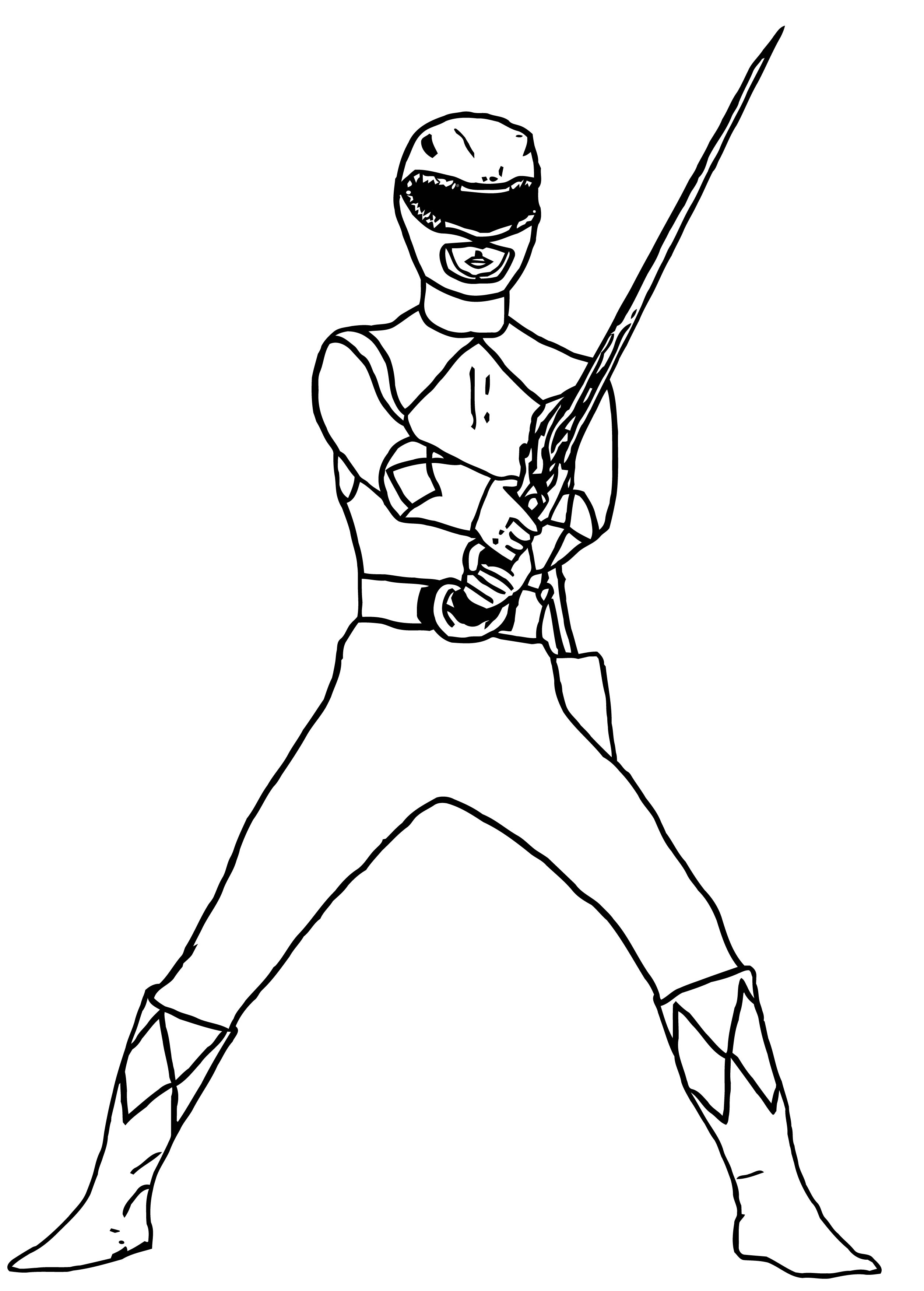 Mighty Morphin Power Ranger Coloring Page | Wecoloringpage.com