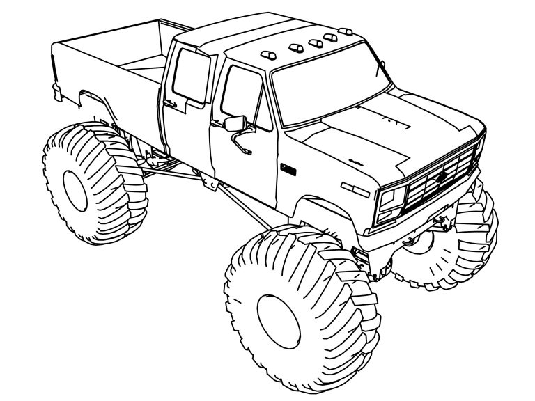 monster-truck-crushing-car-coloring-page-wecoloringpage