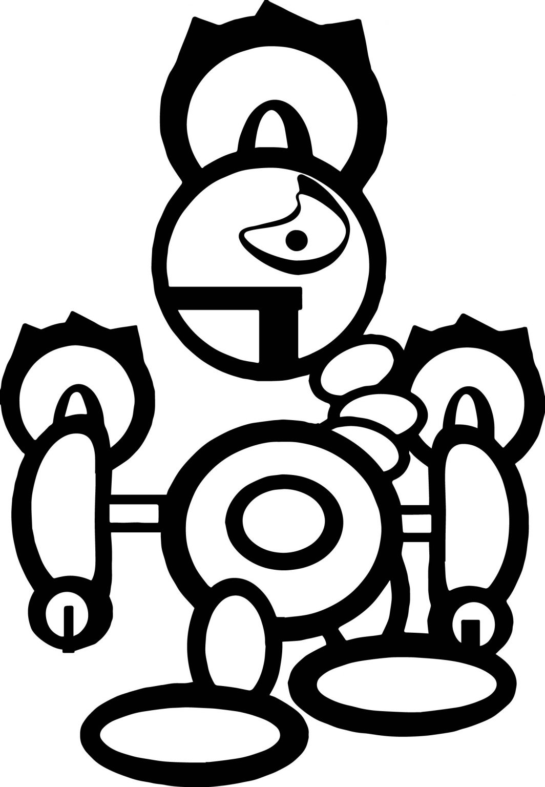 Interesting Robot Coloring Page – Wecoloringpage.com