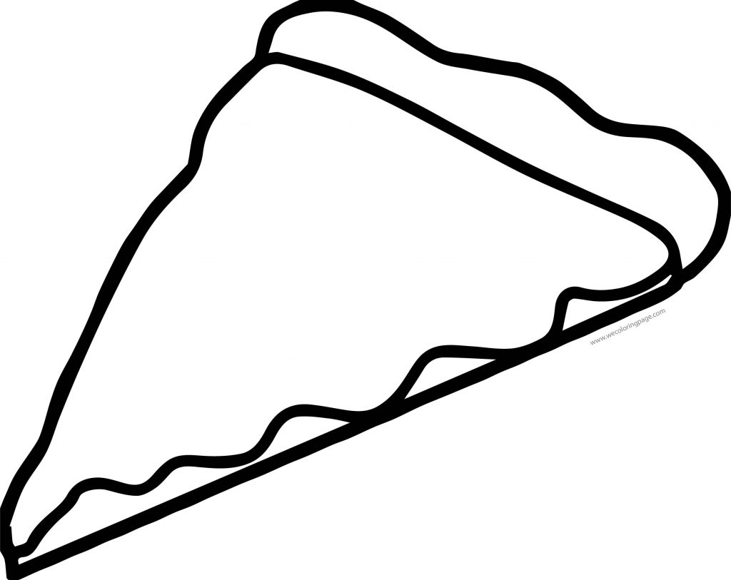 Cheese Pizza Slice Slice Image Coloring Page Wecoloringpage