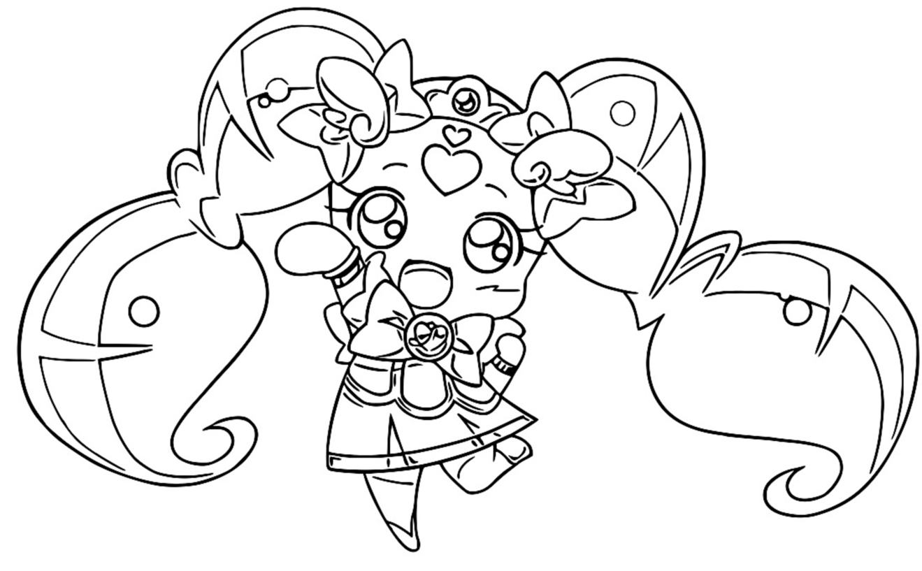 Glitter Force Coloring Page 036