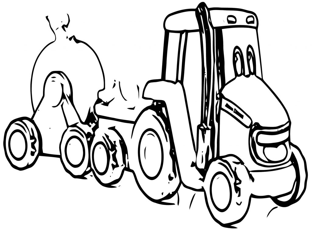 John Johnny Deere Tractor Coloring Page Wecoloringpage