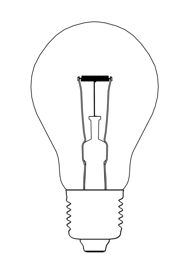 Light Bulb Coloring Page Wecoloringpage