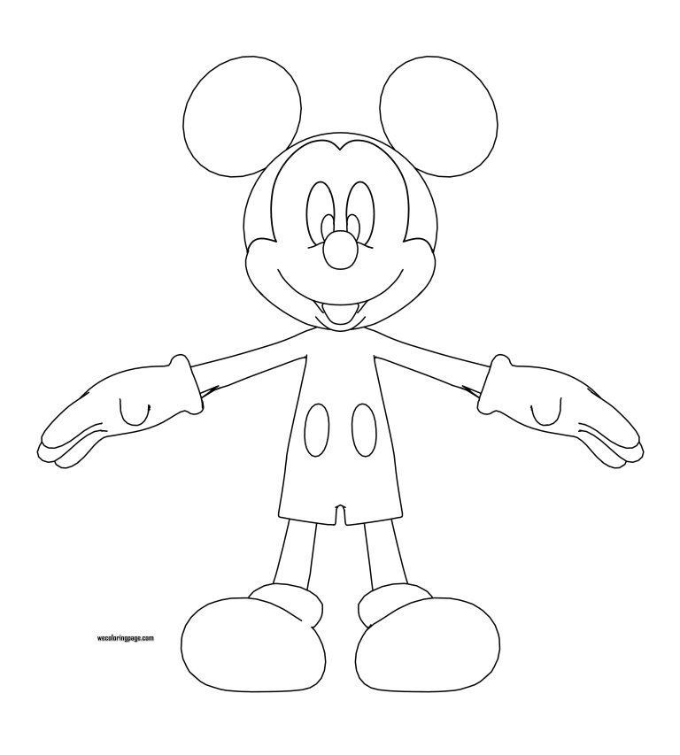 Mickey Mouse Coloring Pages Wecoloringpage