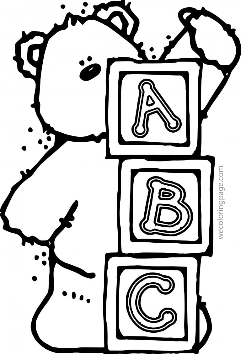 ABC Coloring Pages Wecoloringpage com - Bear A B C Coloring Page 768x1129 