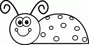 cute ladybug coloring page