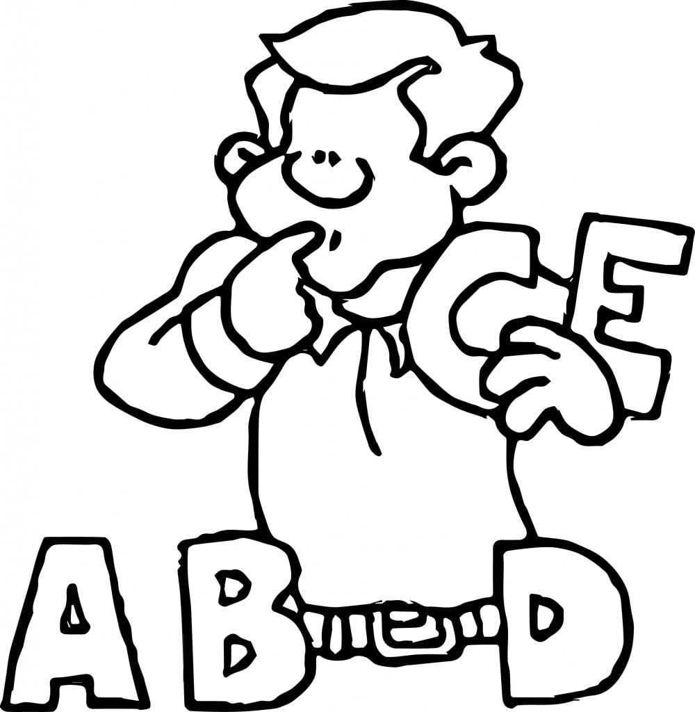 Alphabet Coloring Pages - Wecoloringpage.com