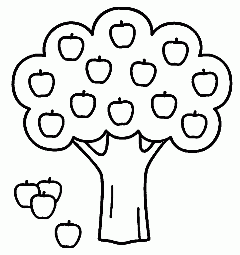 Apple Tree Coloring Page - Wecoloringpage.com