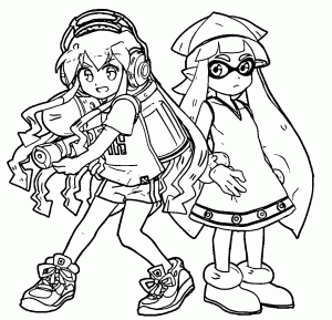 Squid Girl Coloring Pages