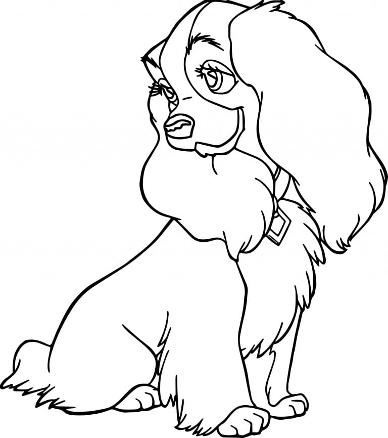 Lady And The Tramp Coloring Pages | Wecoloringpage.com