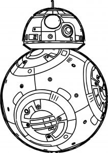 star wars the force awakens bb8 robot coloring page