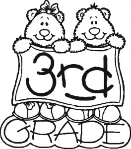 3rd grade bear coloring page